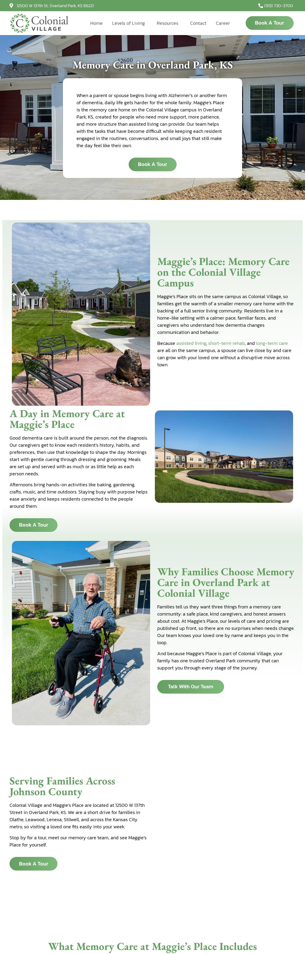 Maggie's Place website homepage